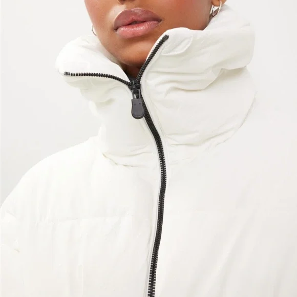 SAVE THE DUCK Elegant Cream Puffer Jacket - Picture 5 of 9